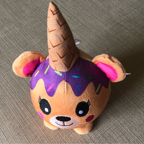 Smooshimals plush. Ice cream Cone Bear - Picture 3 of 7